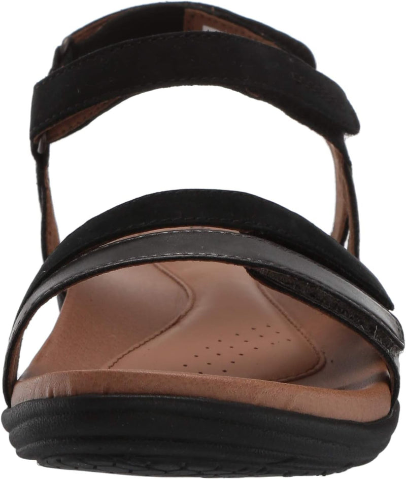 Cobb Hill Women's Black Sandal with Instep Strap Size 7