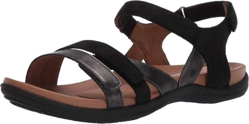 Cobb Hill Women's Black Sandal with Instep Strap Size 7