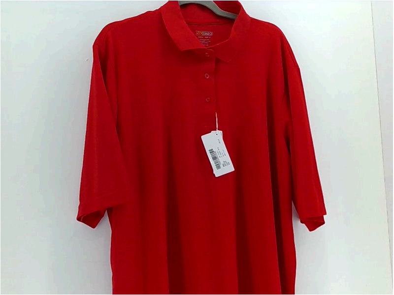 Core365 Mens Polo Short Polo Shirt Color Bright Red Size 4XLarge T-Shirt