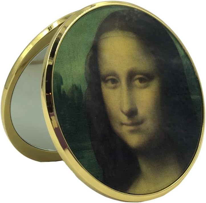 Parastone Leonardo Davinci Mona Lisa Pocket Purse Handbag Cosmetic Museum Magnification Mirror