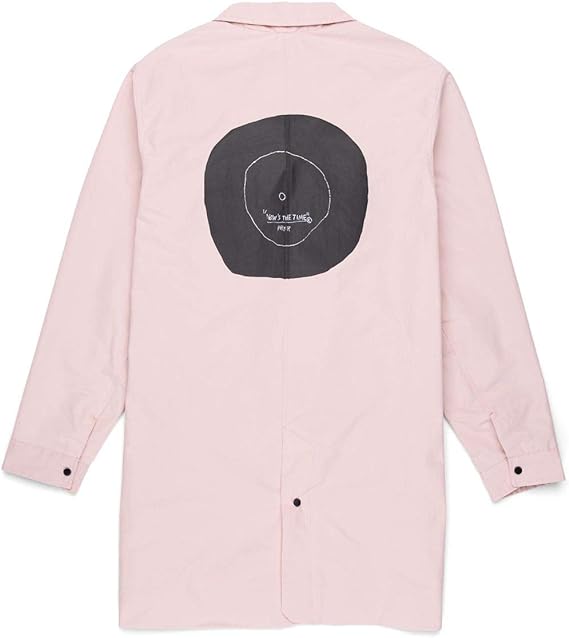 Herschel Mens Regular Button Up Rain Jacket Color Pink Size Small