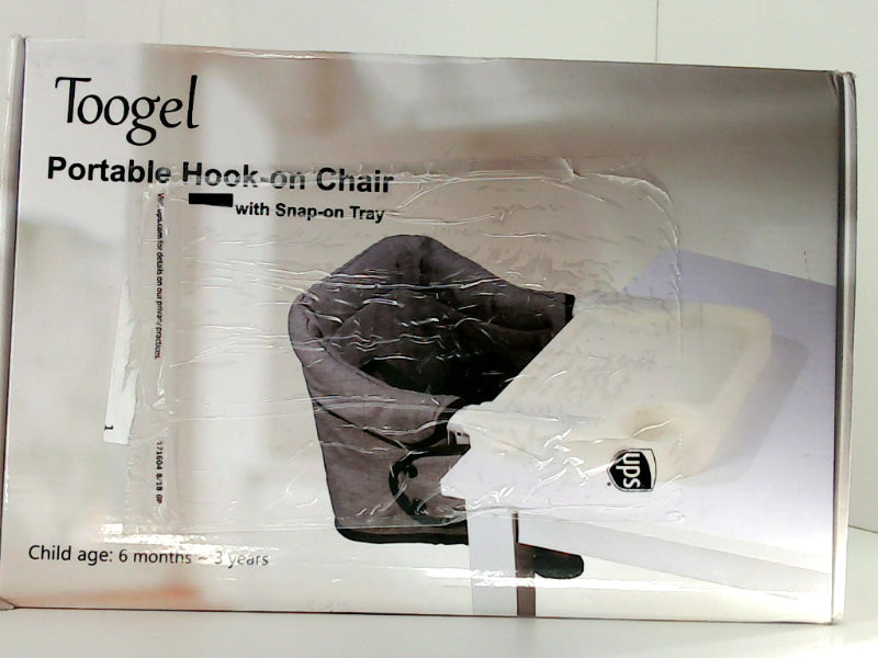 Toogel Portable Hook on Chair With Snap on Tray Color Dark Grey Size Regular