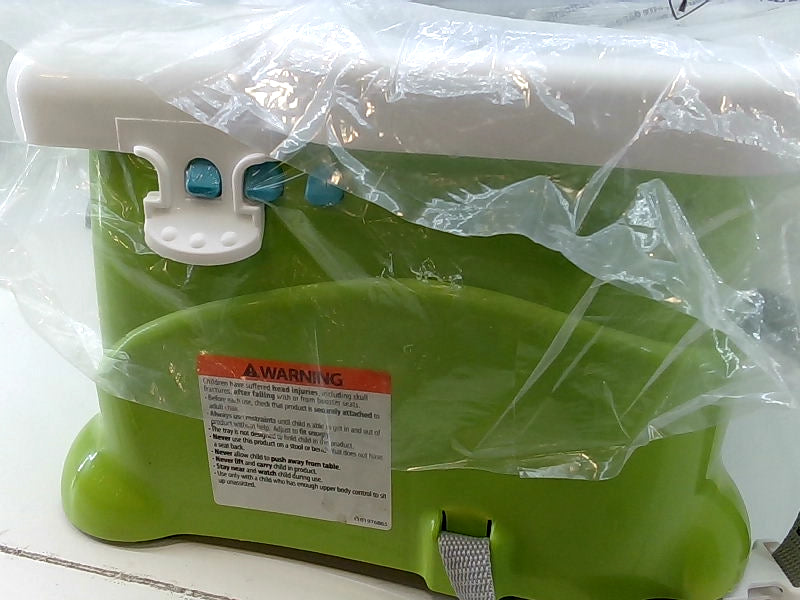 Green Booster Seat with Tray
