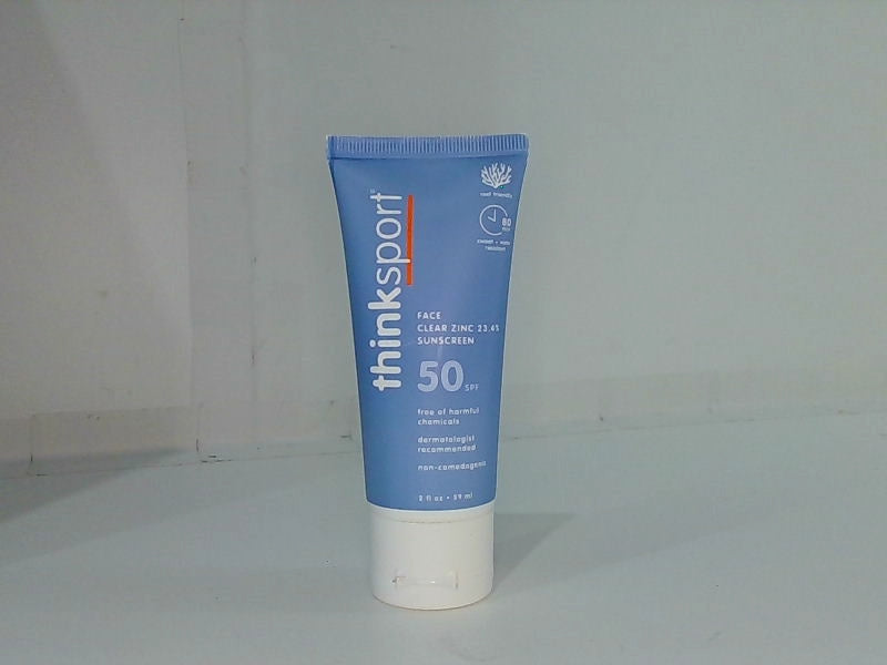 Thinksport Spf 50 Clear Zinc Oxide Mineral Sunscreen 2oz Reef Safe Vegan