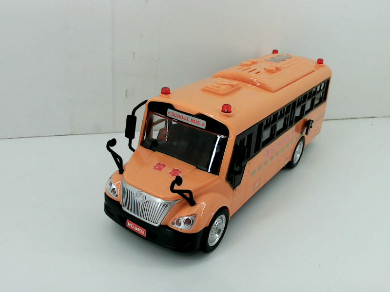 Baole Star Orange Toy School Bus 12 Inch Model