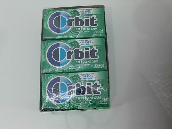 Orbit Spearmint Sugar Free Gum 12 Packs 168 Total Pieces