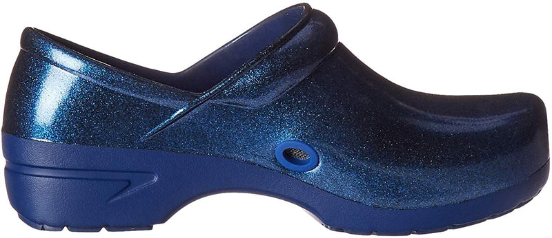 Anywear Women's SR Angel Navy Glitter Clogs Size 8 Pair Of Shoes