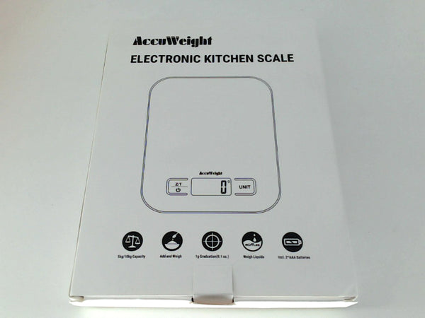 Accuweight Electronic Kitchen Scale Color Blue Size 5kg