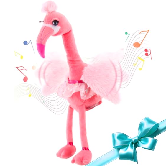 Dancing Flamingo Interactive Toy Singing Plush Toddlers Girls & Boys 3 Plus