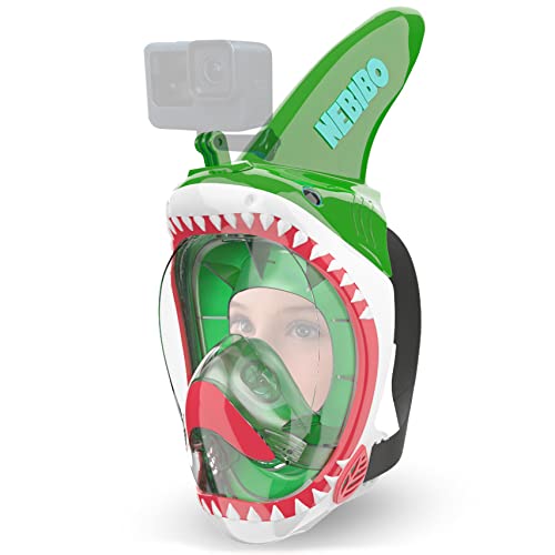 Junior Snorkel Mask Shark Green X-Small