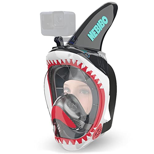 Junior Snorkel Mask Shark Black X-Small