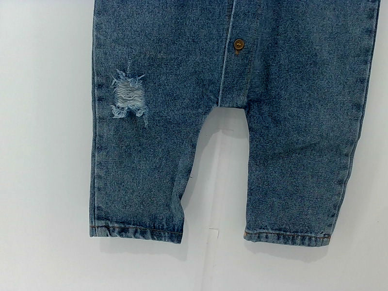 Denim Baby Boy Jumpsuit Button-End Bodysuit 18-24 Months