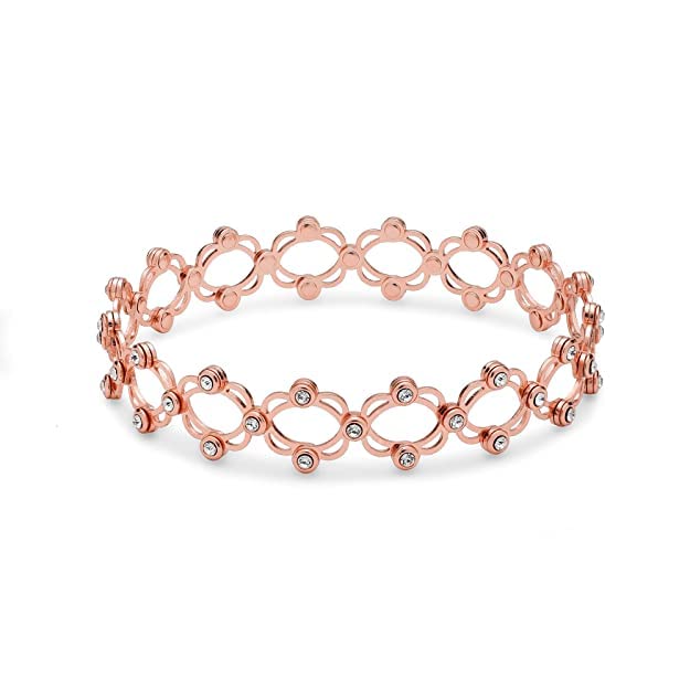 GIVA 925 Sterling Silver Hypoallergenic Retractable Bracelet to Ring Rose Gold plated Bracelet for Women