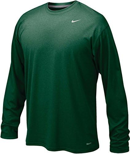 Nike Dk Green Legend Long Sleeve Performance Shirt Small