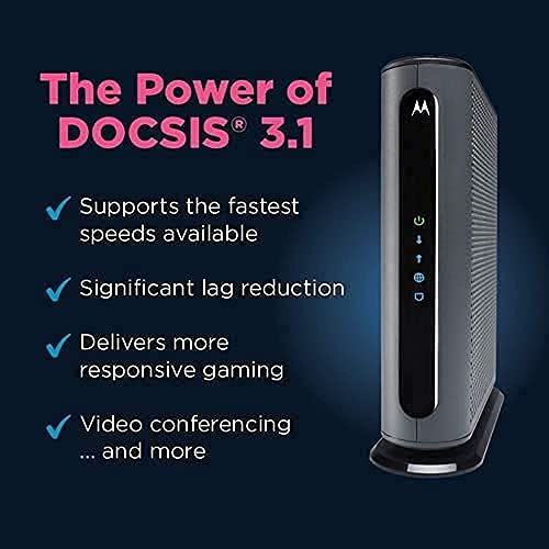 Motorola MB8611 DOCSIS 3.1 Multi-Gig Cable Modem with 2.5 Gbps Ethernet Port