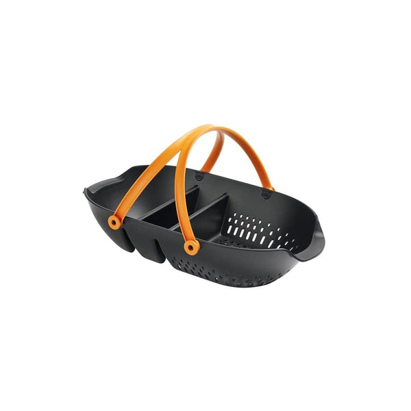 Fiskars Black Harvest Basket with Ergonomic Handles