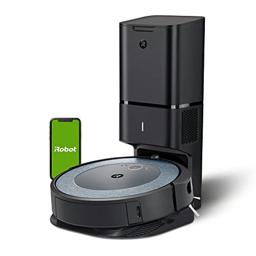 iRobot Roomba i4+ EVO Self Emptying Robot Vacuum - Empties Itself for up to 60 Days, Clean by Room with Smart Mapping, Compatible with Alexa, Ideal for Pet Hair, Carpets