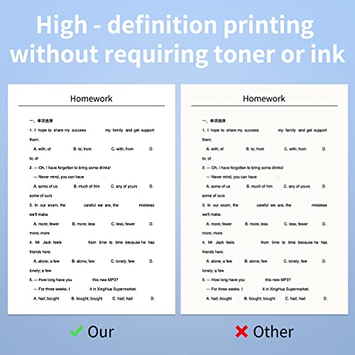 Itari Thermal Printer Paper 8.5 x 11 US Letter for M08F-Letter Portable Printer - Multipurpose Thermal Paper 100 sheets, Compatible with M08F, MT800, MT800Q, Brother PocketJet PJ762/PJ763MFi Printer