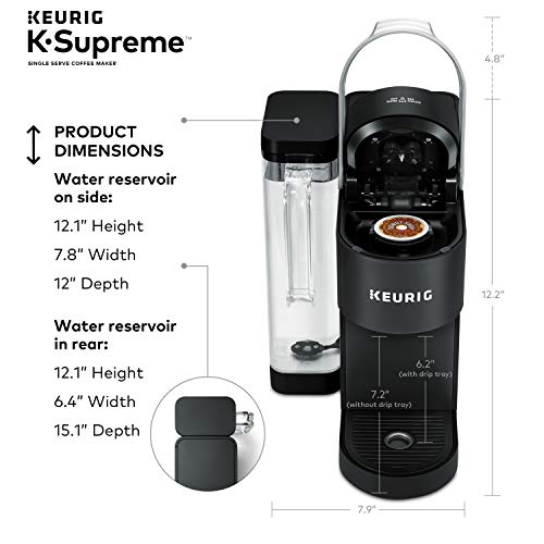 Keurig K Supreme Single Serve Coffee Maker MultiStream Technology Black