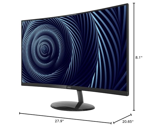 Aoc Cu32v3 32 Inch Super Curved 4k Uhd Monitor Hdmi Display Port Vesa Black