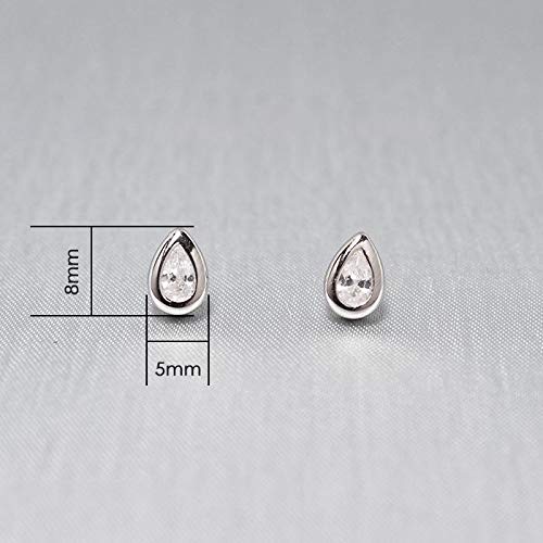 GIVA 925 Sterling Silver Hypoallergenic Shine Zircon Earrings Studs for Women Anniversary Birthday Gifts for Women & Girls Women with Certificate of Authenticity 925 Stamp Simple Earring Personality Simplicity Earrings Designer Ear Rings Fashion Jewelry (