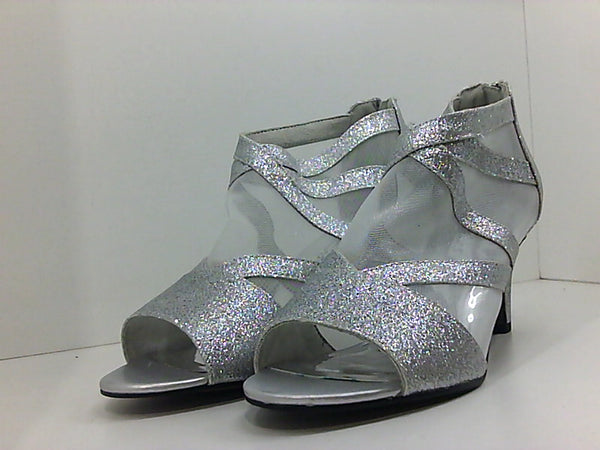 Easy Street Womens 30-8747 None Heels Color Silver Size 11 Pair of Shoes