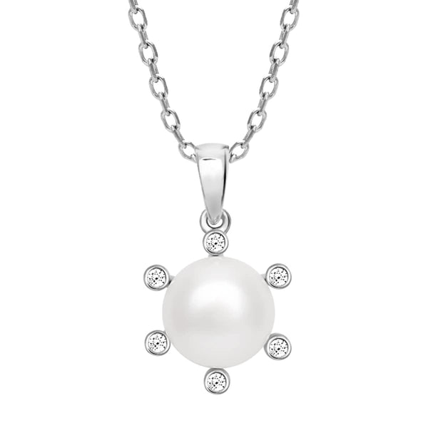 GIVA Women’s 925 Sterling Silver Pearl Pendant Necklace for Girl and Women Silver