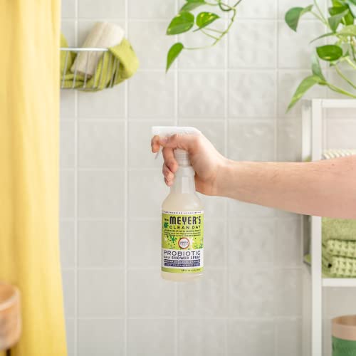 MRS. MEYER'S CLEAN DAY's Probiotic Daily Shower Spray Cleaner, Made With Essential Oils And Other Thoughtfully Chosen Ingredients, Lemon Verbena, 16 oz.