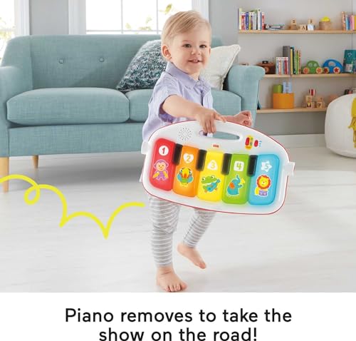 Fisher Price Deluxe Kick & Play Piano Gym Green Musical Toy 0 Plus Months