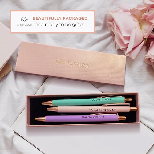 Mesmos Pastel Pens Set for Women Mindfulness & Self Care Gifts