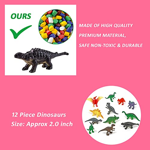 Dino Eggs Dig Kit, 12 Pack Dinosaur Eggs Excavation Science Experiments Kits for Kids 4-12, Easter Basket / Stocking Stuffers, Toys for 3+ 4 5 6 7 8 9 10 Year Old Boys Girl