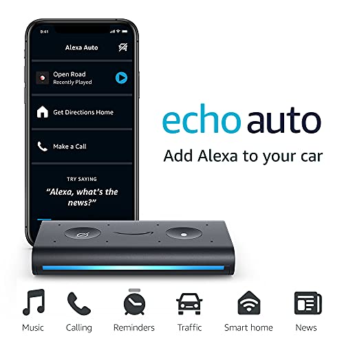 Echo Auto 1st Gen Hands Free Alexa in Your Car With Your Phone