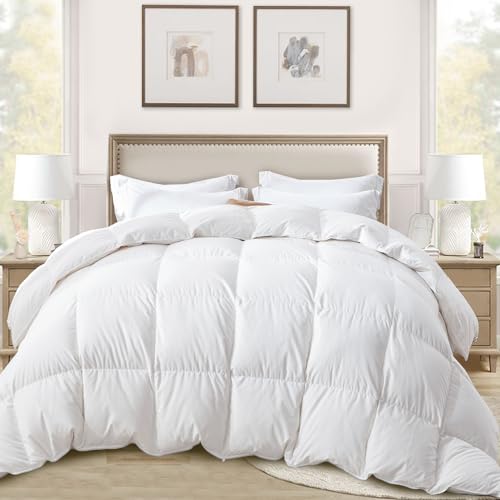 Globon Ultra Soft King Down Feather Comforter 700 Fill Power White