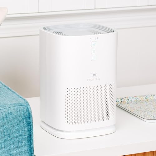 Medify Ma 14 Air Purifier True Hepa H13 Filter 470 Ft² Smoke Odors Pets White