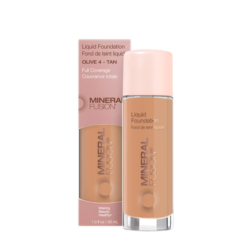 Mineral Fusion Olive 4 Liquid Foundation - Medium to Tan Skin