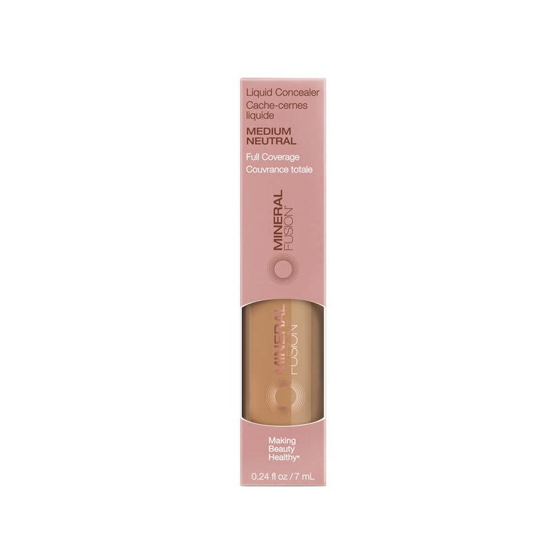 Vegan Full Coverage Liquid Concealer Medium Neutral 0.24 Fl Oz