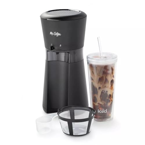 Mr Coffee Iced Coffee Maker With Reusable Tumbler & Coffee Filter Black 1 Count