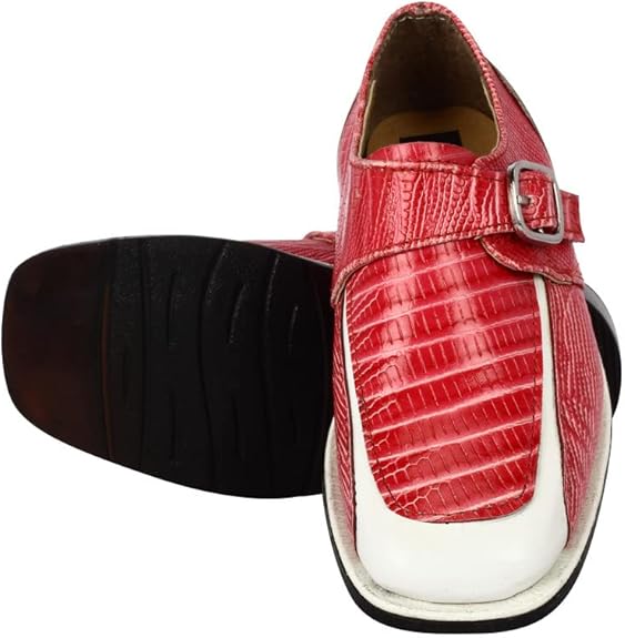 Libertyzeno Red/White Buckle Pull-On Shoes - Big Kid 6.0