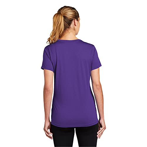 Nike Women's Legend Short Sleeve Tops Purple Large