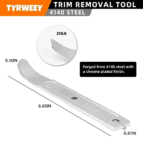 Tyrweey 4140 Pry Tool Kit Trim & Panel Removal Automotive Interior Tools