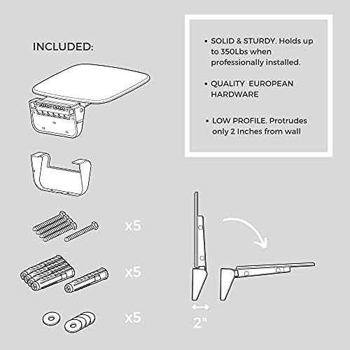 Copy of Folding Shower Seat Wall Mounted Up to 350lbs Secure