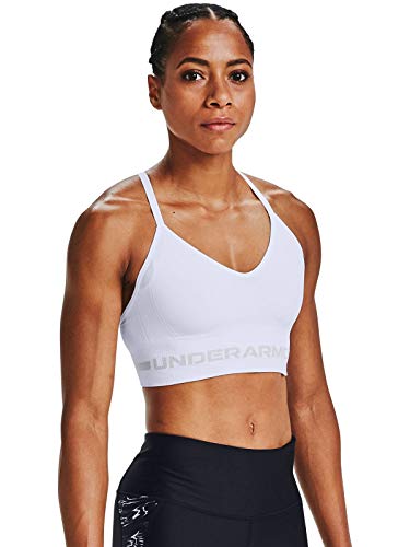 Under Armour Women's Seamless Low Impact Long Sports Bra White XSmall