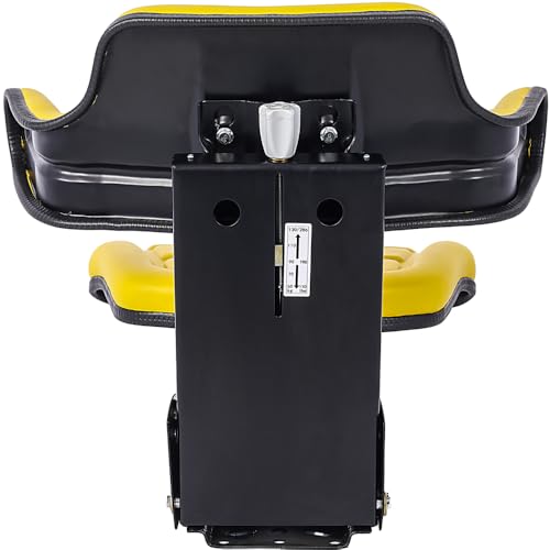 Zyzcoolm Waffle Style Tractor Suspension Seat With Tilt Fits 3900 5910 Yellow