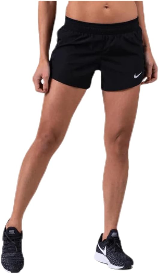 Nike Womens 10k Running Shorts Black Grey Medium