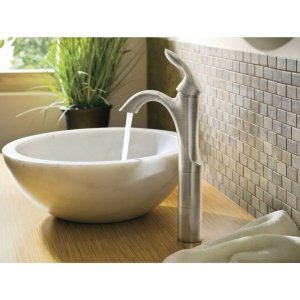 Moen Eva Chrome One Handle Single Hole Bathroom Sink Faucet with Optional Deckplate