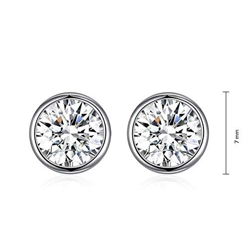 GIVA 925 Sterling Silver Shine Zircon Earrings Studs for Women & Girls With Certificate