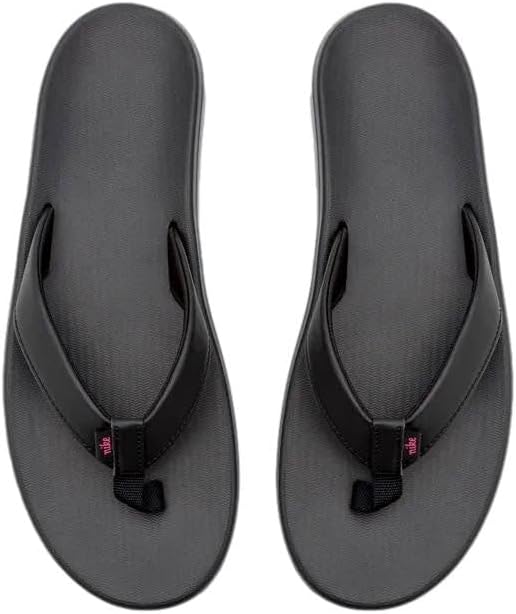 Nike Women's Bella Kai Flip Flops (12, Black/Pink)