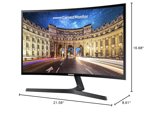 Samsung 23.5 Cf396 Curved Monitor Amd Freesync 4ms Response Time Black