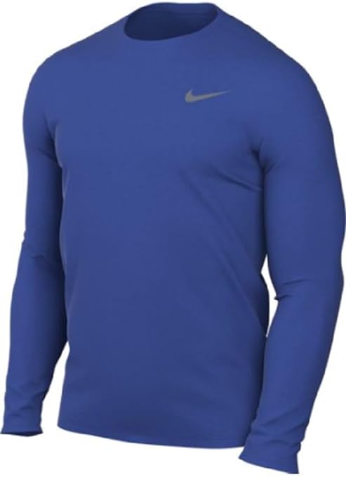 Nike Men Team Legend Long Sleeve Tee Shirt Large Royal