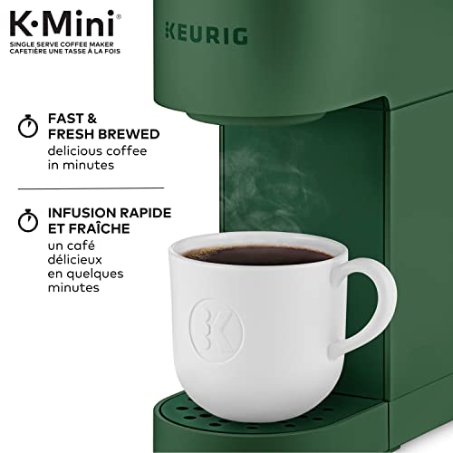 Keurig K-Mini Single Serve K-Cup Pod Coffee Maker, Featuring An Ultra-sleek Design, Evergreen